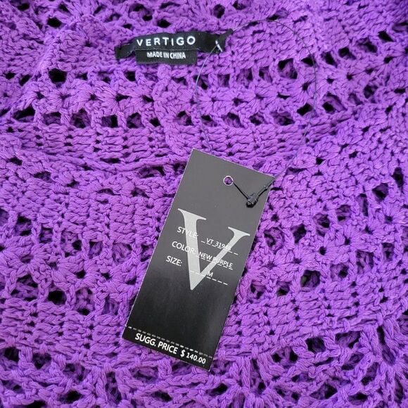 Vertigo Crochet Coverup Tank Dress (Size M) - Picture 8 of 9